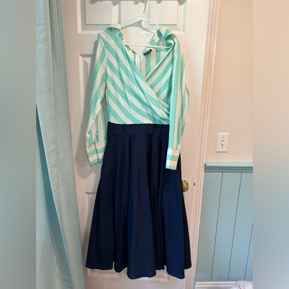 FKSP linen wrap top dress size L